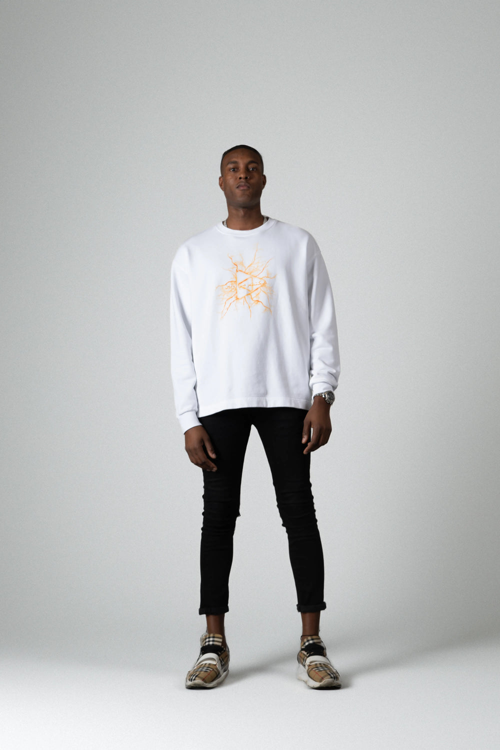 Lightning White Sweatshirt