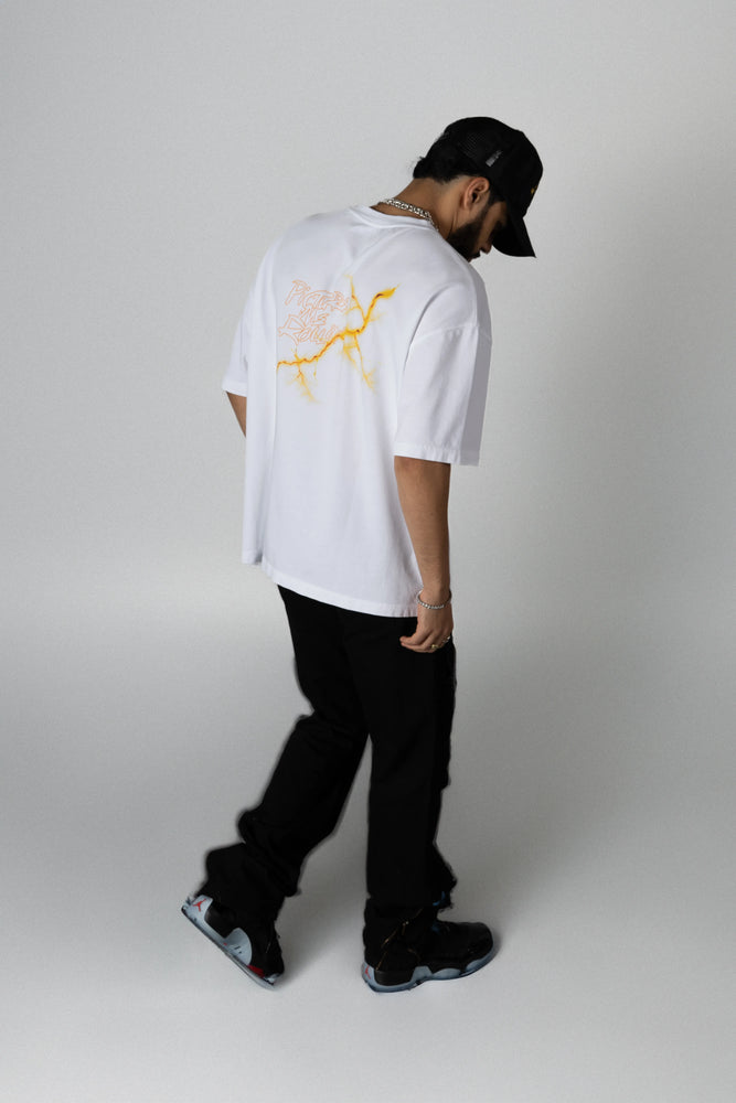 
                  
                    Lightning White T-shirt
                  
                