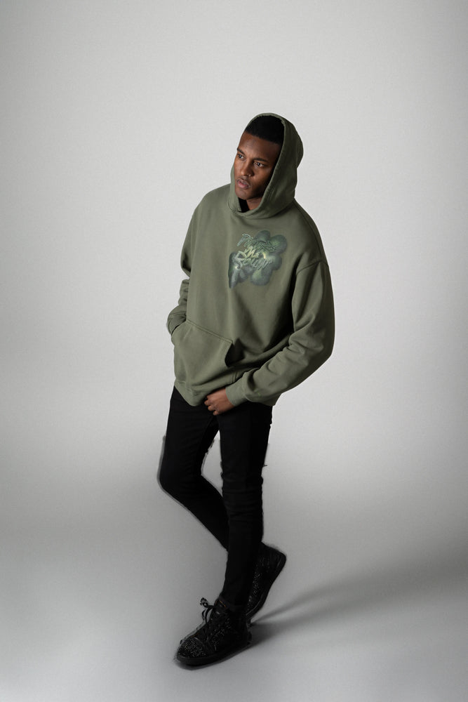 
                  
                    Floral Khaki Hoodie
                  
                