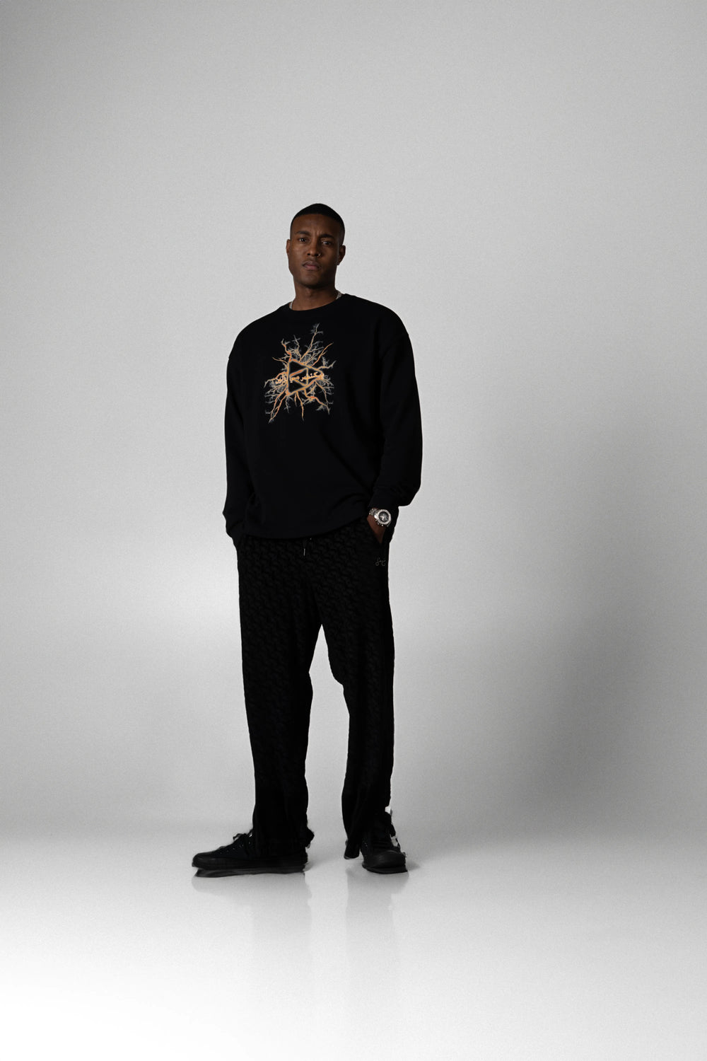 Lightning Black Sweatshirt