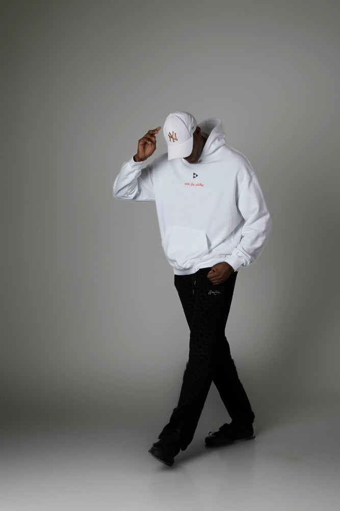 
                  
                    Drip White Hoodie
                  
                
